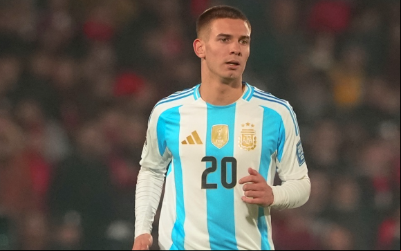 Franco Mastantuono em sua estreia pela seleção da Argentina (Foto: Reprodução/Instagram)